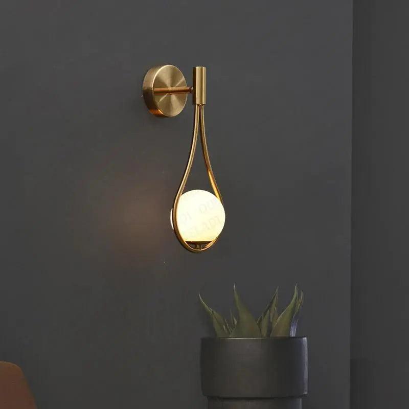 Teardrop Shaped Wall Light