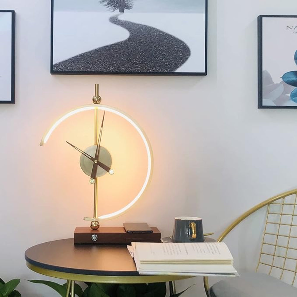 Minimalist 3-in-1 LED Clock Lamp