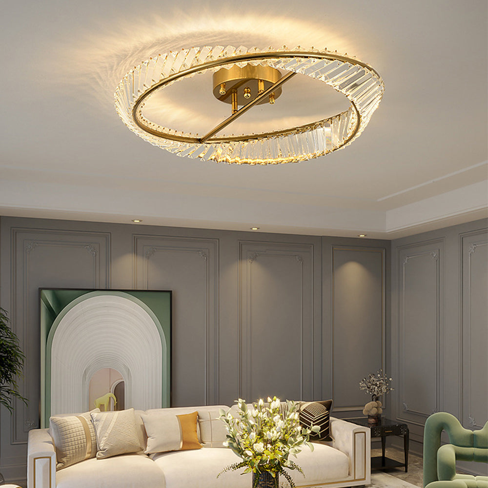 Crystal LED Round Ceiling Light