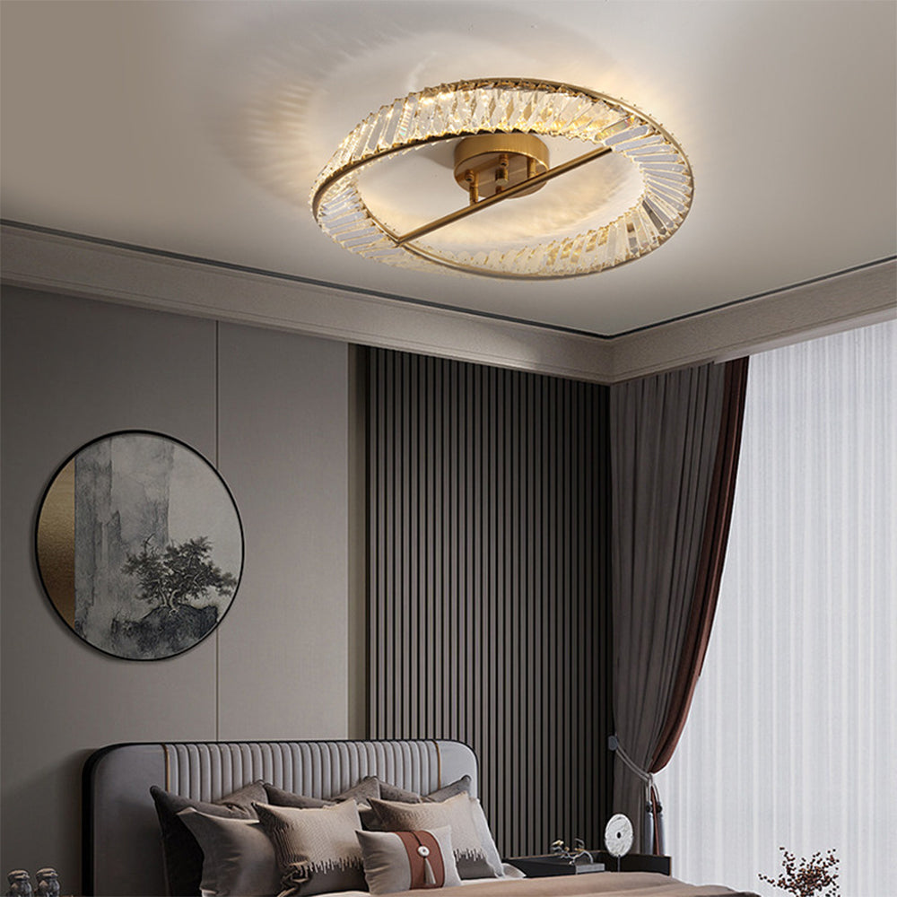 Crystal LED Round Ceiling Light