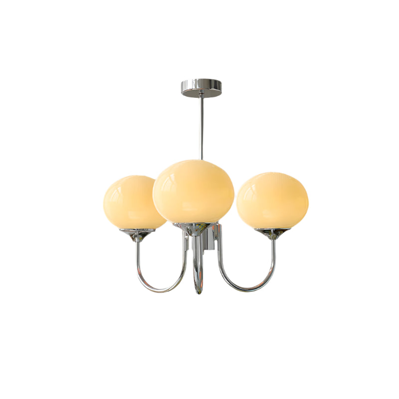 Variant image for Modern Pink Glass Ceiling Light Fixture - Stylish Dining Room Pendant Lamp-6
