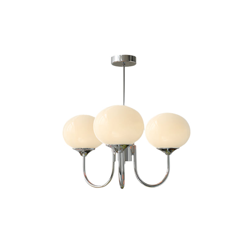 Variant image for Modern Pink Glass Ceiling Light Fixture - Stylish Dining Room Pendant Lamp-7