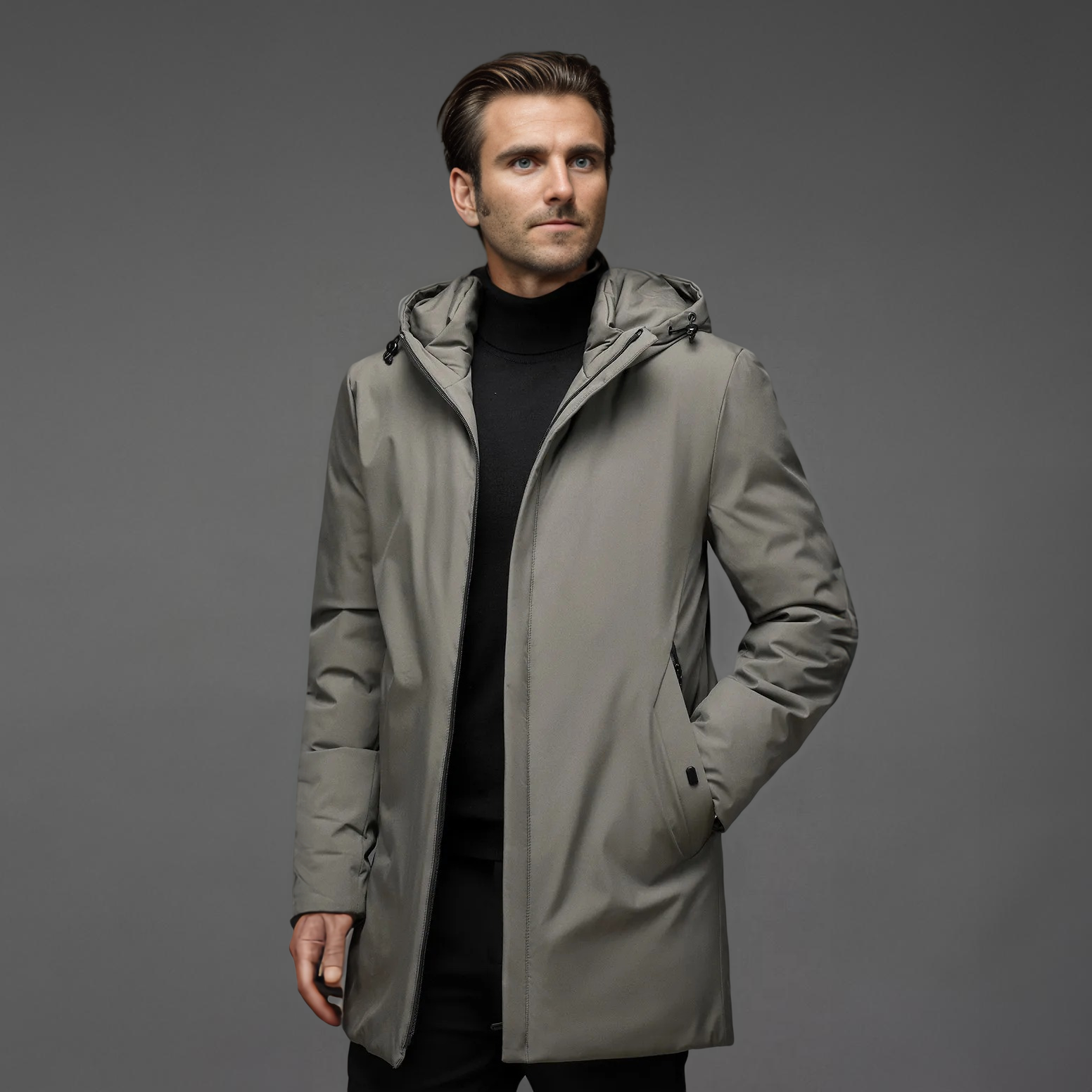 Men's Warm Winter Jacket | Hooded