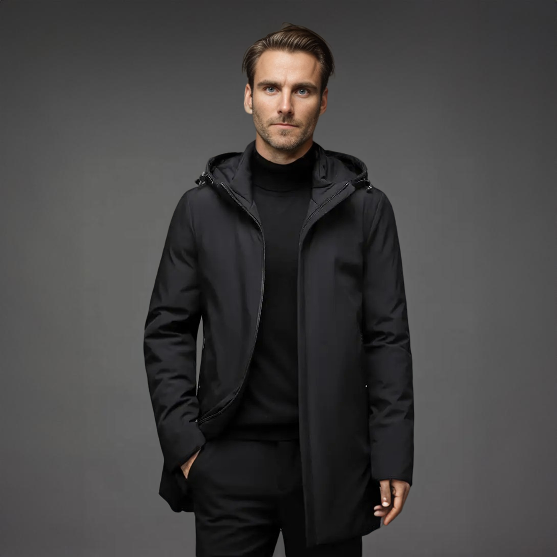 Men's Warm Winter Jacket | Hooded