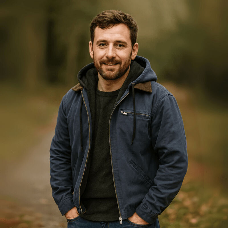 Men's Hooded Winter Jacket | Zip Up