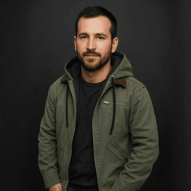 Men's Hooded Winter Jacket | Zip Up