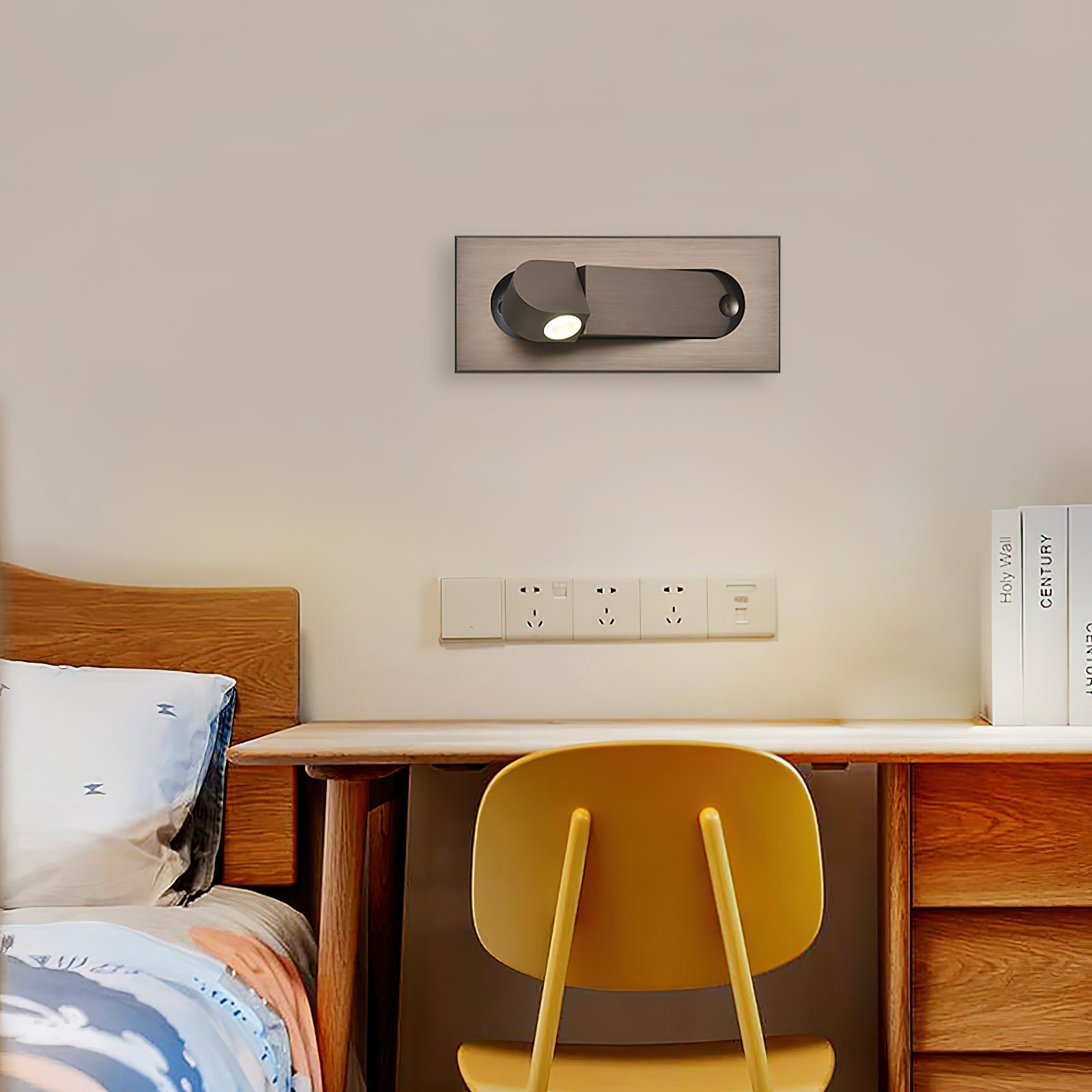 Sleek LED Wall-Mounted Reading Light