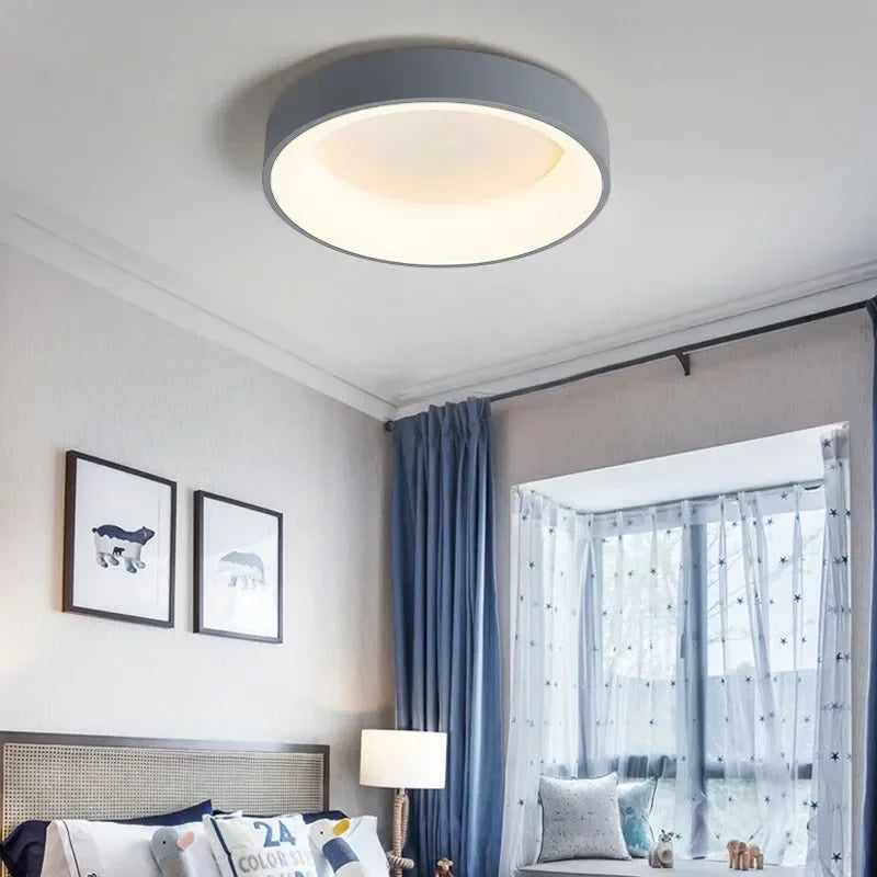 Nordic Round LED Flush Mount Ceiling Light Fixture