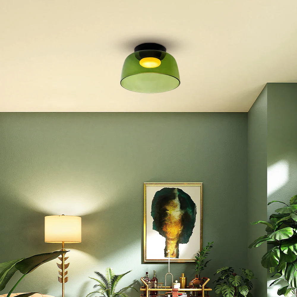 Scandinavian Artisan Glass Ceiling Pendant