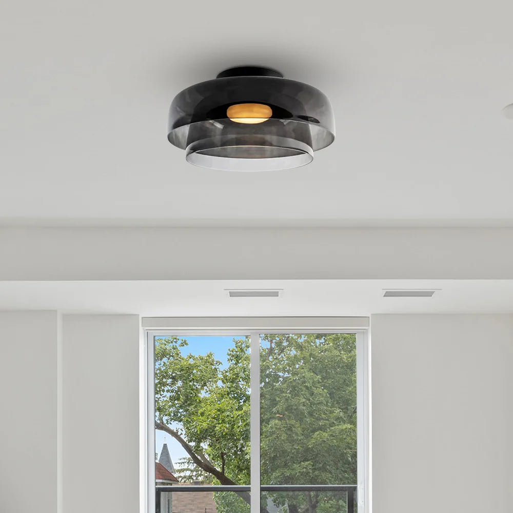 Scandinavian Artisan Glass Ceiling Pendant