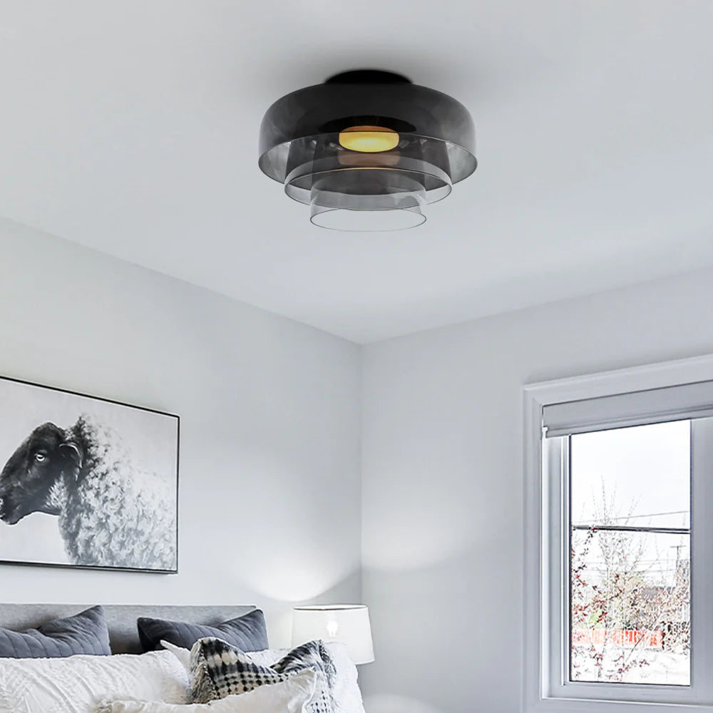 Scandinavian Artisan Glass Ceiling Pendant