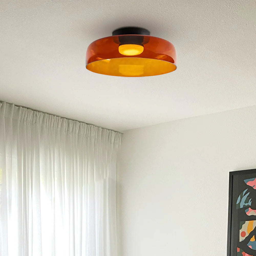 Scandinavian Artisan Glass Ceiling Pendant