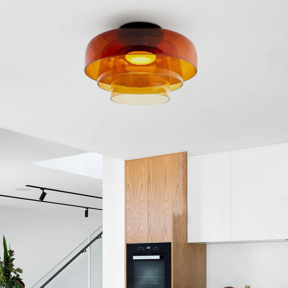 Scandinavian Artisan Glass Ceiling Pendant