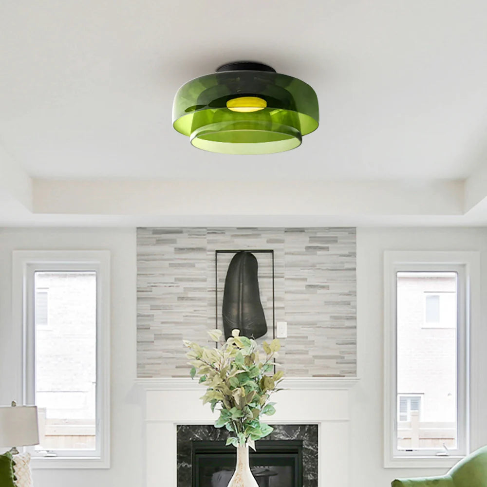 Scandinavian Artisan Glass Ceiling Pendant