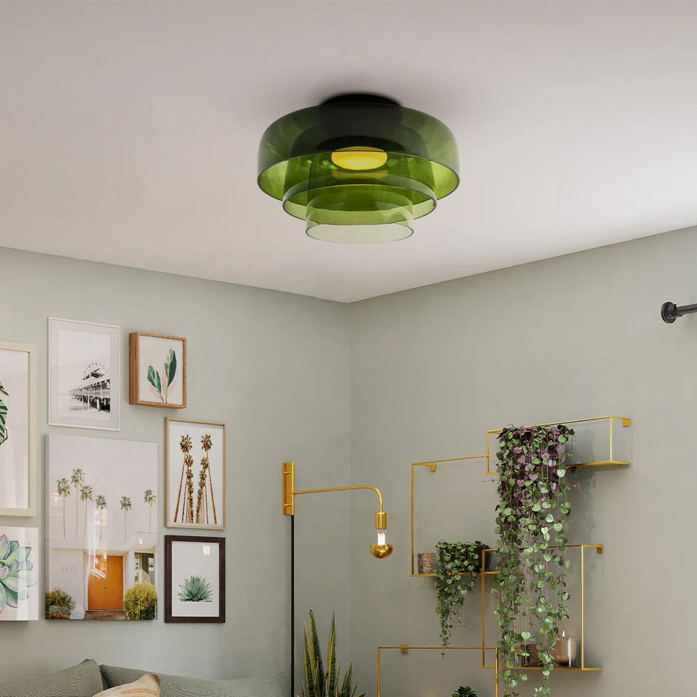 Scandinavian Artisan Glass Ceiling Pendant