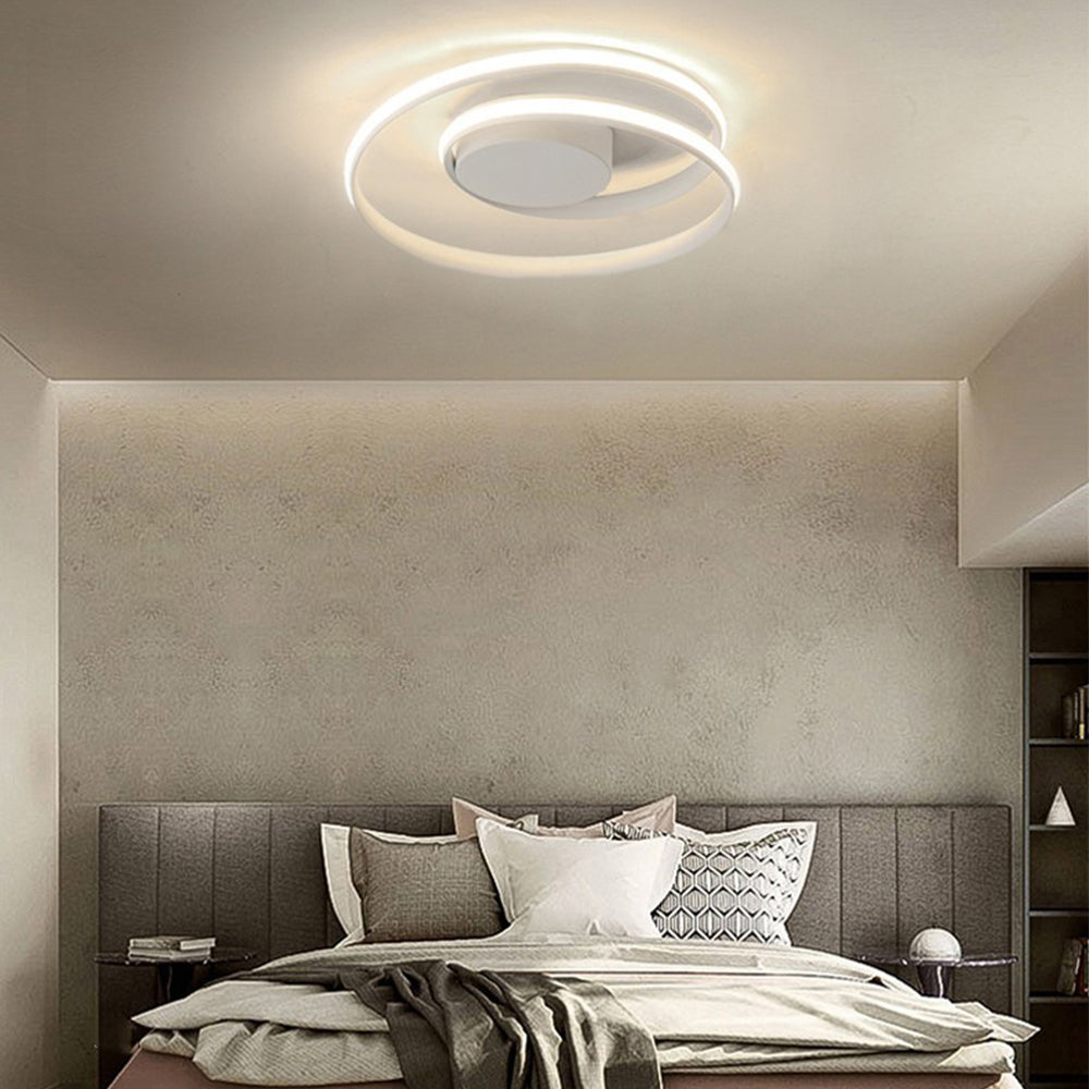 Minimalist Industrial-Style Flush Ceiling Fixture