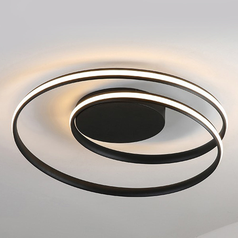 Minimalist Industrial-Style Flush Ceiling Fixture