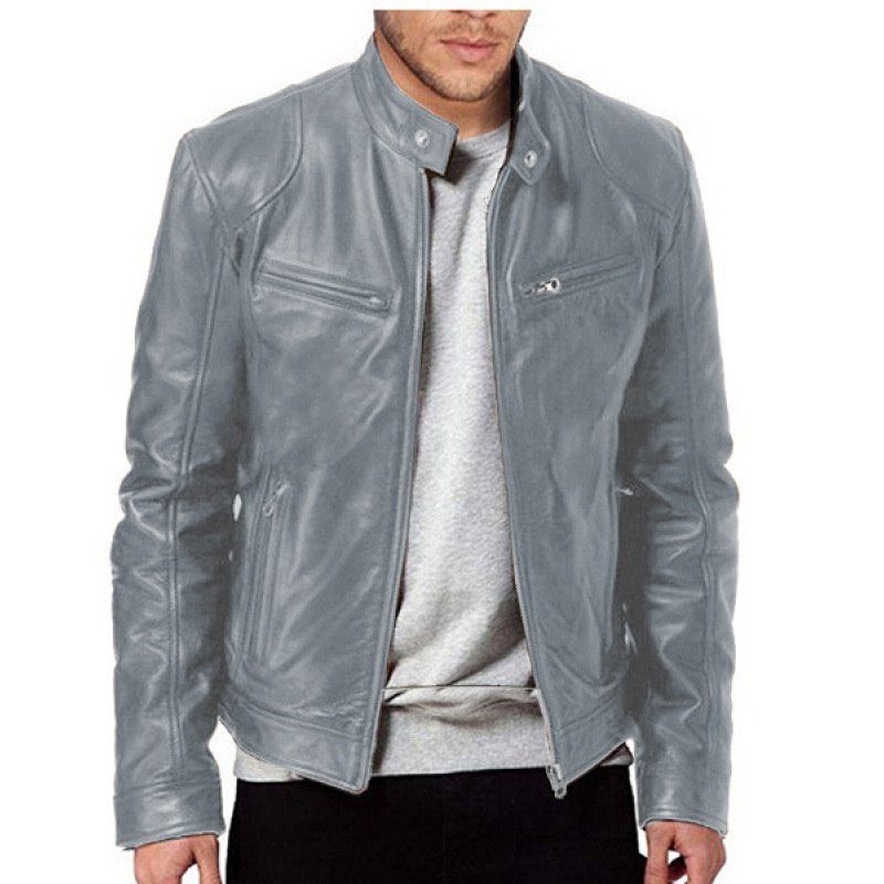 Men's Classic Biker Jacket | Zipper