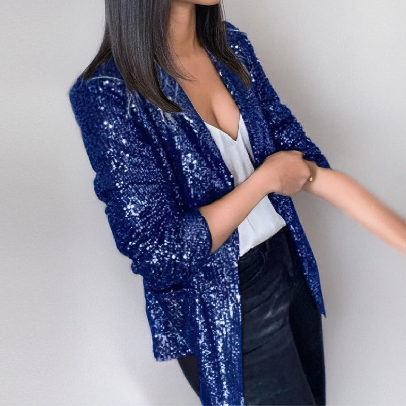 Women’s Formal 3/4 Sleeve Sequin Blazer | New Year