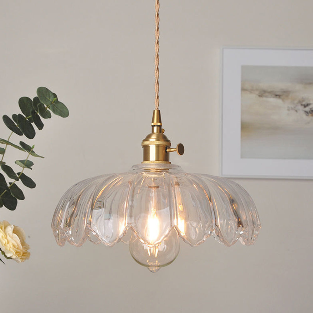 Petal Charm Glazed Pendant Light