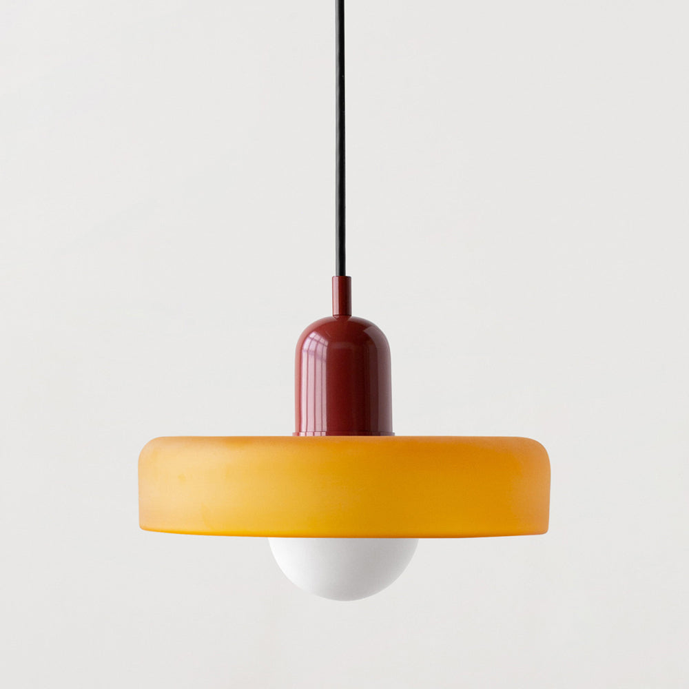 Variant image for Colorful Glass Pendant Lamp with Adjustable Suspension for Kitchen Lighting-12