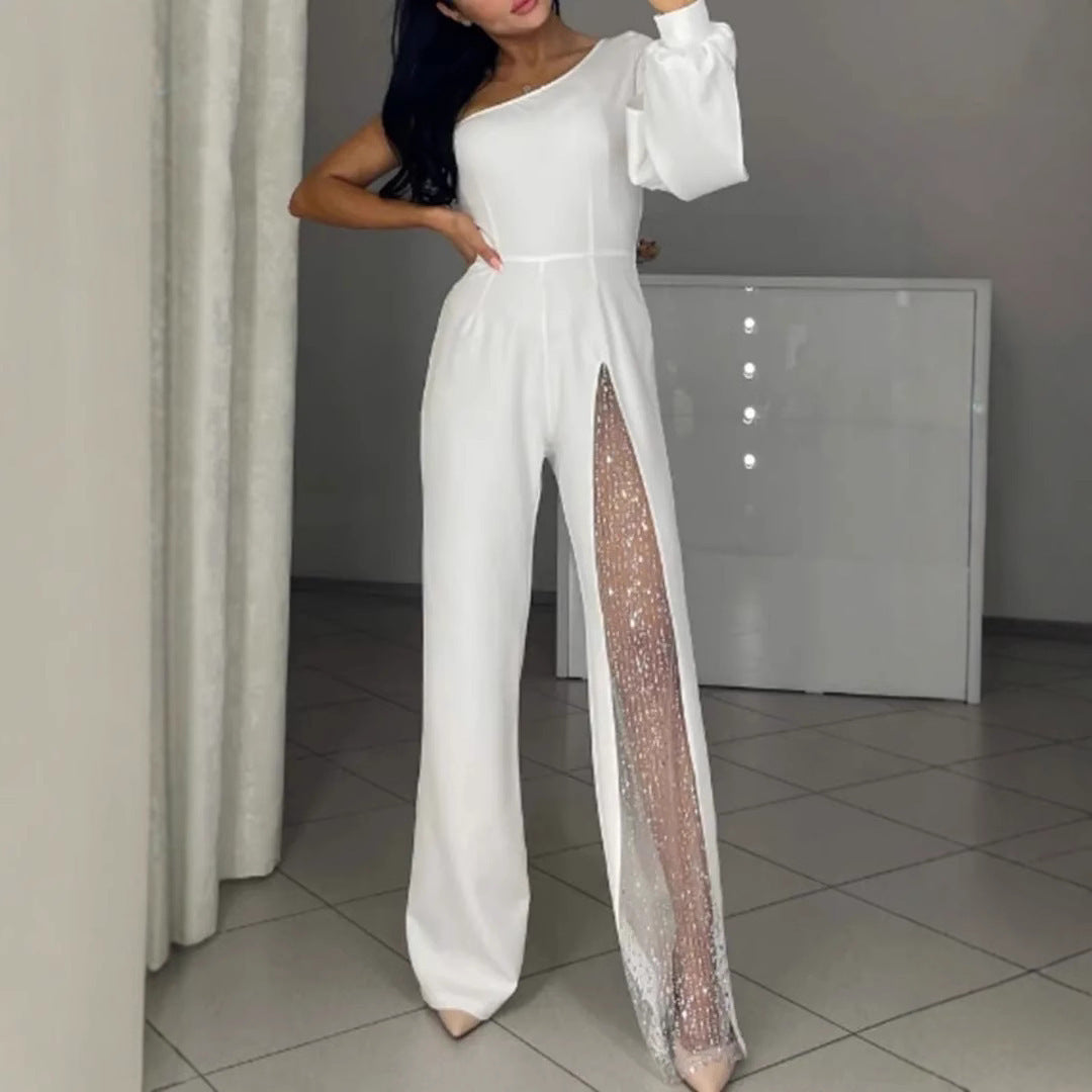Women’s Sequin Asymmetric Jumpsuit | New Year