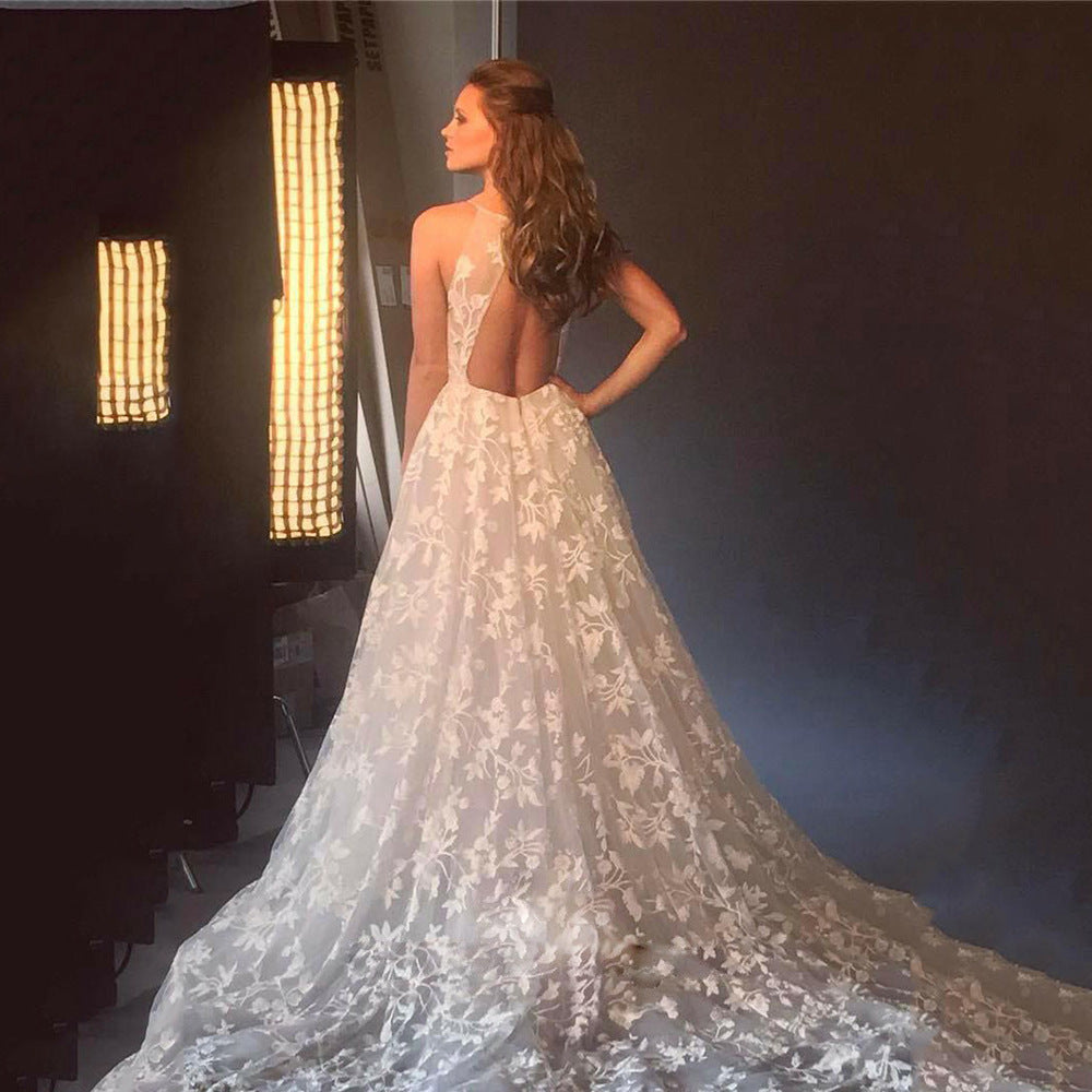 Women's Wedding Guest Dress with Plunging Neckline | Maxi