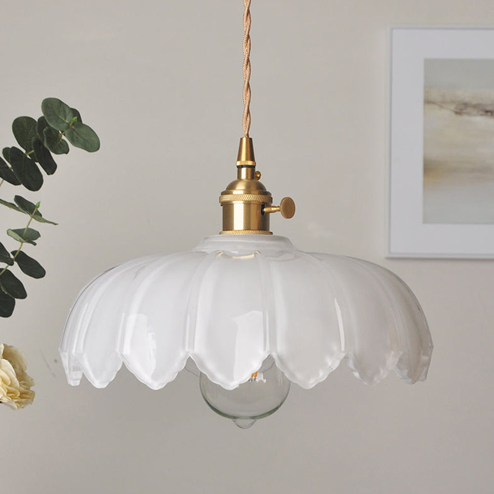 Petal Charm Glazed Pendant Light