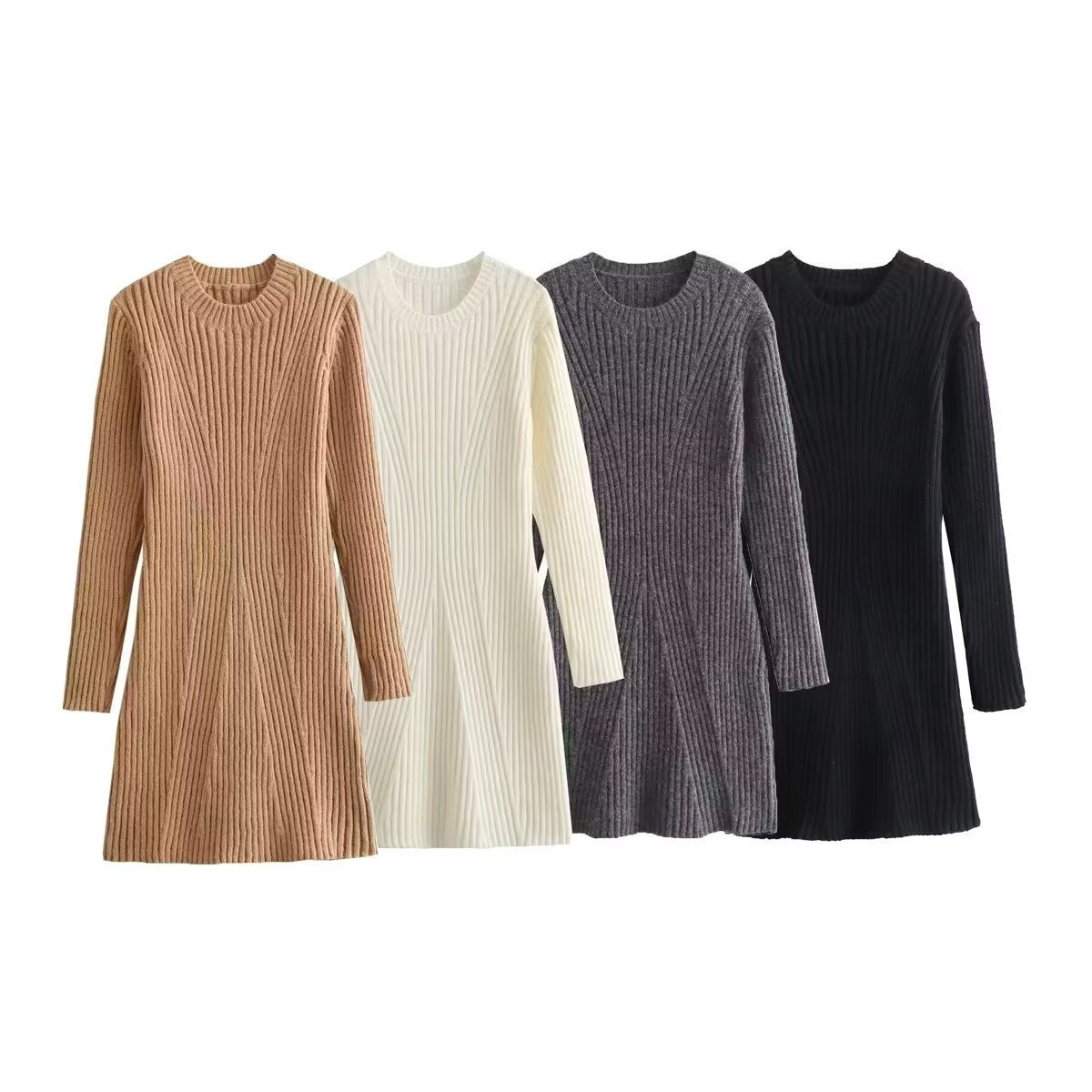 Women's A Line Knitted Dress | Mini