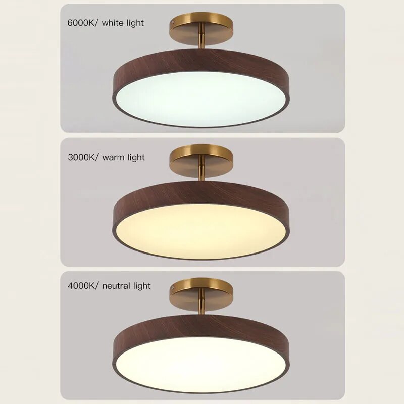 Modern Glow LED Semi-Mount Ceiling Light
