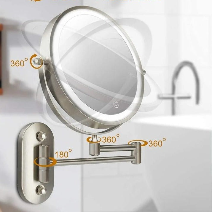 Magnified Rechargeable LED Makeup Mirror