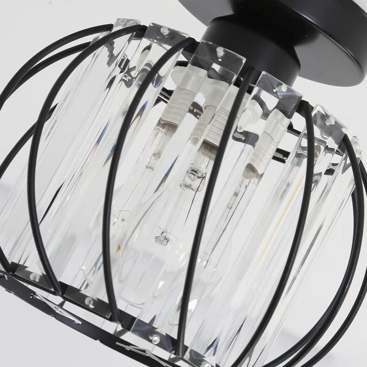 Set of 2 Modern Glass Ceiling Corridor Lights