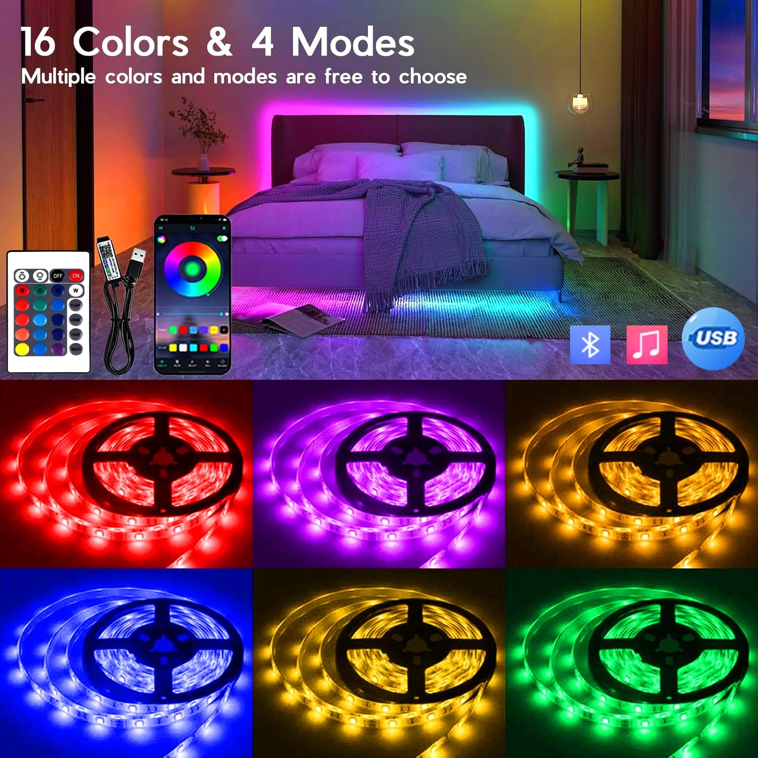Bluetooth-Controlled Color-Changing LED Outdoor Light