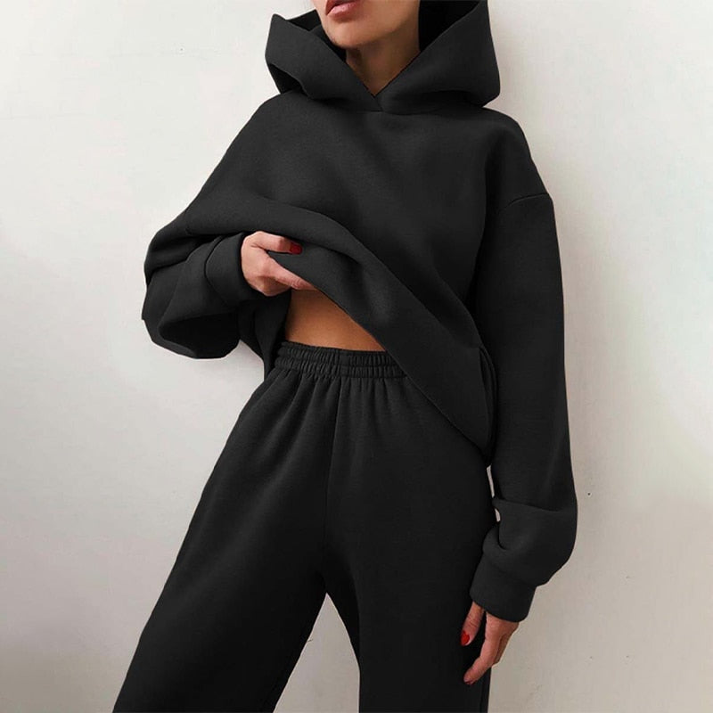 Women's Two Piece Tracksuit Set | Hooded