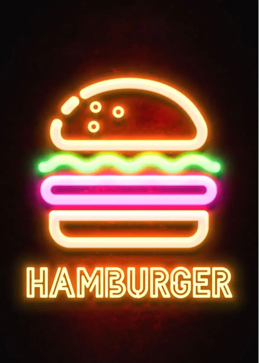 Vintage Food Inspired LED Neon Wall Lights