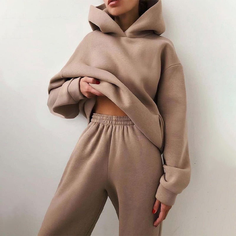 Women's Two Piece Tracksuit Set | Hooded