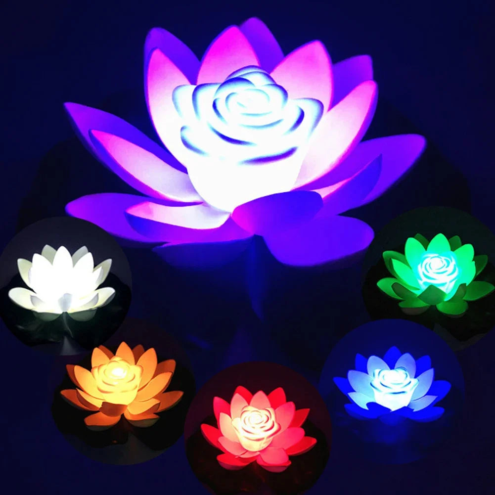 Floating LED Lotus Outdoor Pool Light