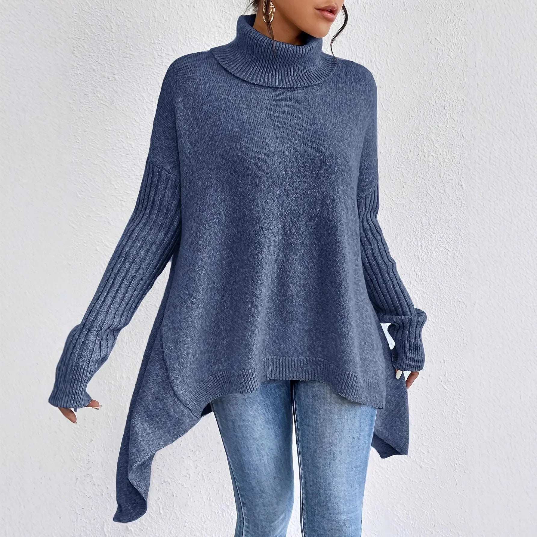 Women's Casual Knitted Sweater | Turtleneck
