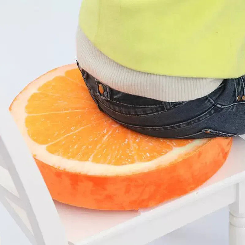 Fruit-Shaped Round Throw Pillow