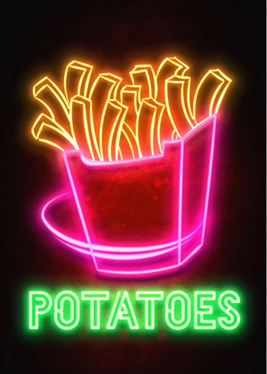 Vintage Food Inspired LED Neon Wall Lights