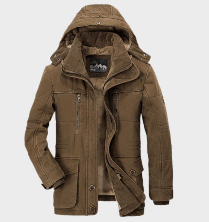 Men's Zip Up Winter Jacket | Hooded
