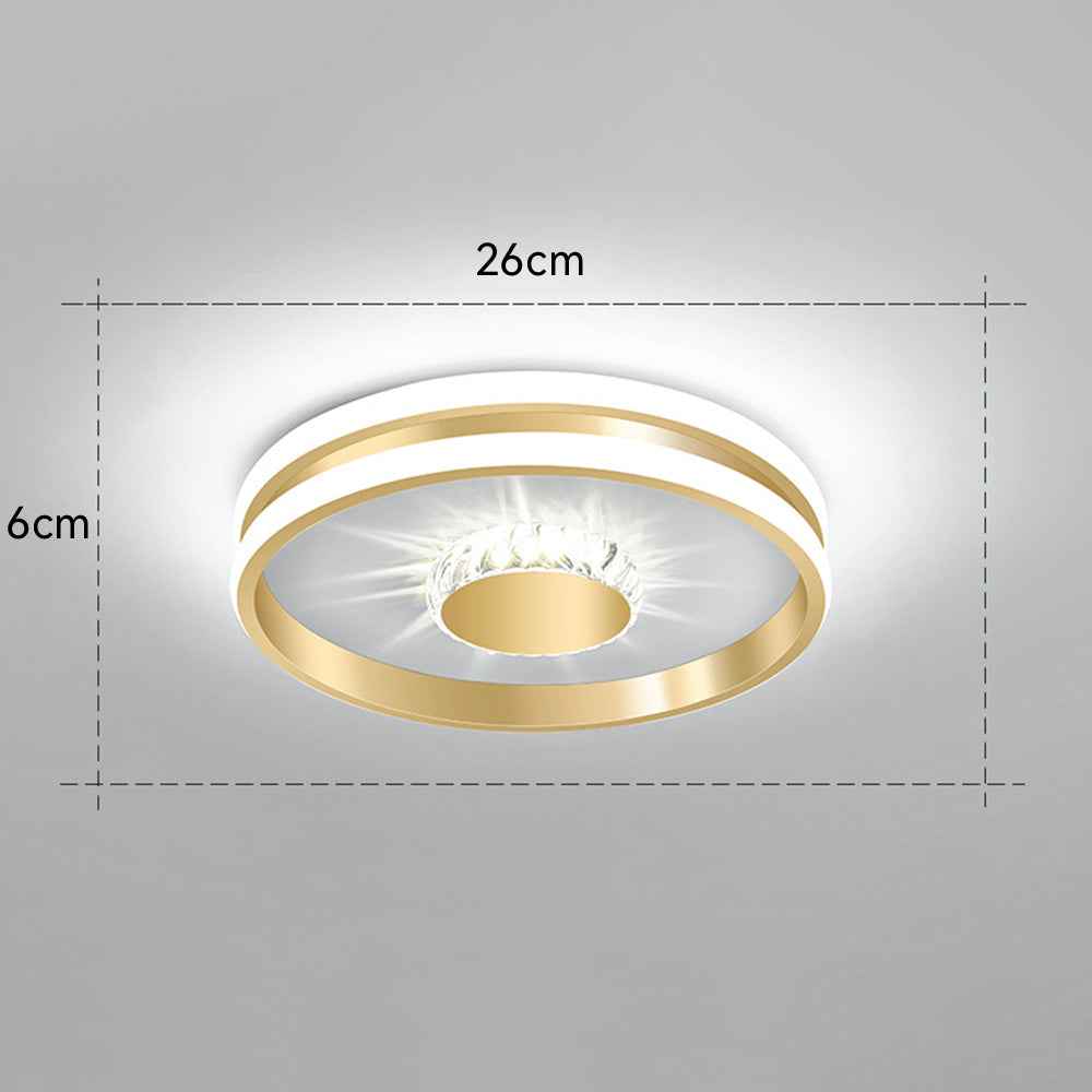 Gold-Finished LED Ceiling Light