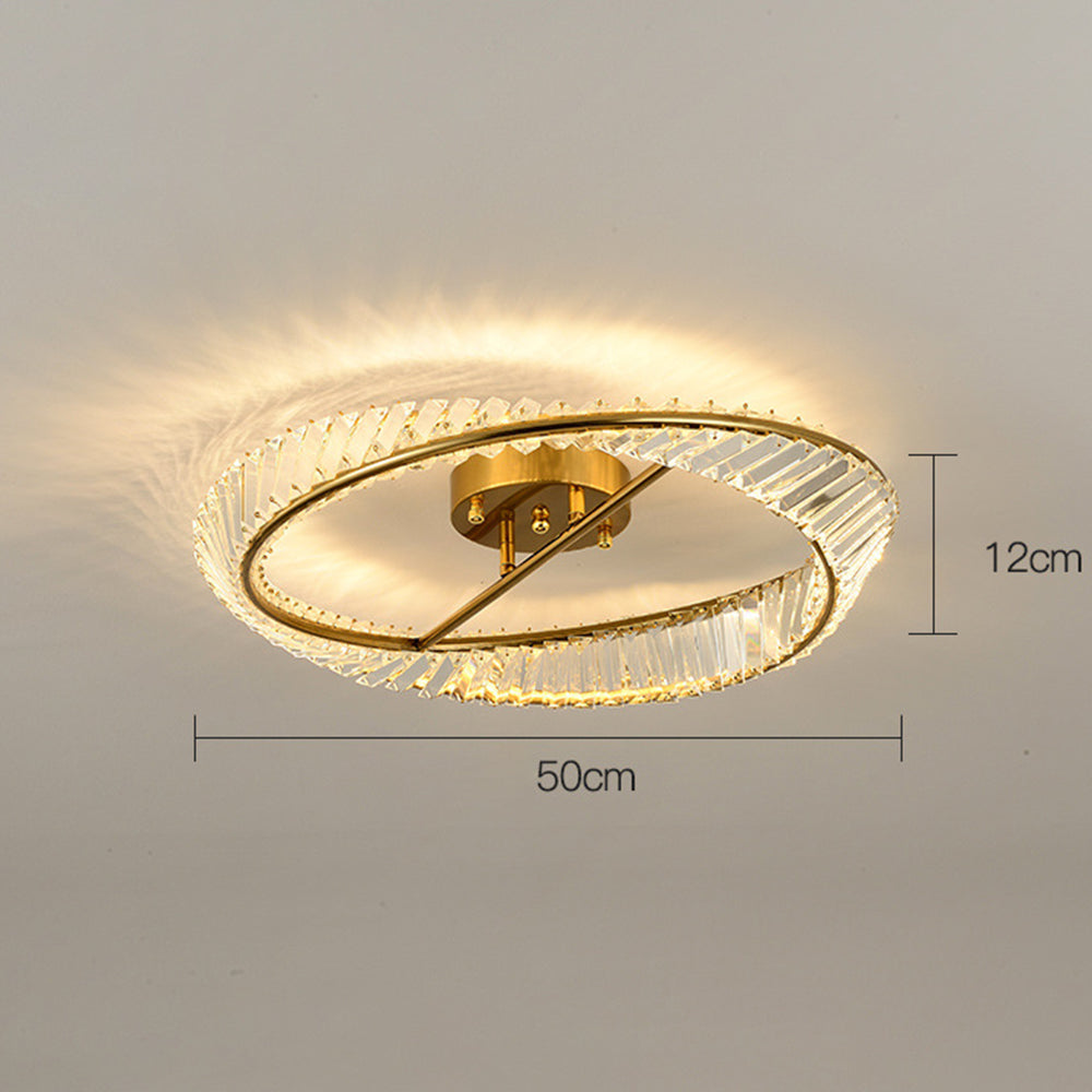 Modern Crystal Flush Mount Ceiling Lights