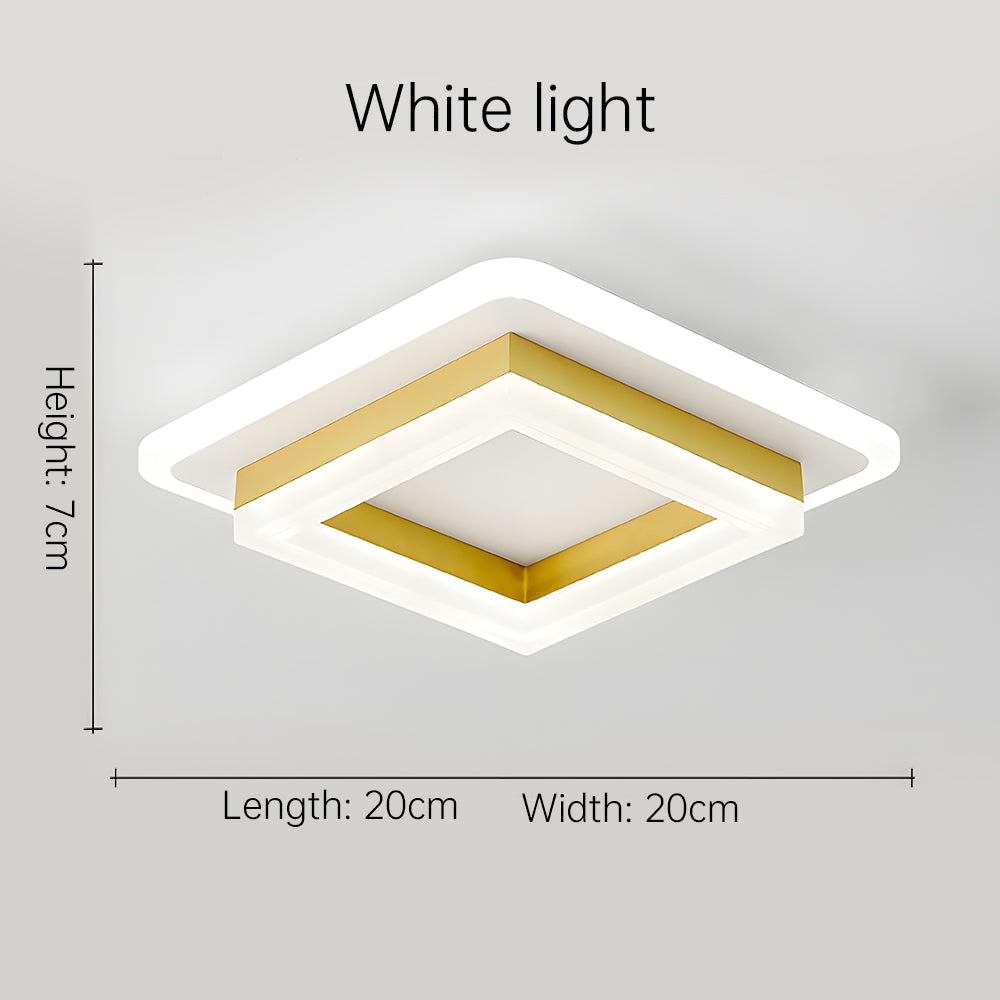 Modern Square LED Ceiling Lights for Stylish Hallways and Home Spaces
