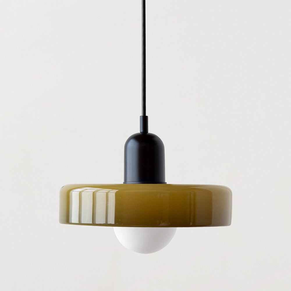 Variant image for Colorful Glass Pendant Lamp with Adjustable Suspension for Kitchen Lighting-28