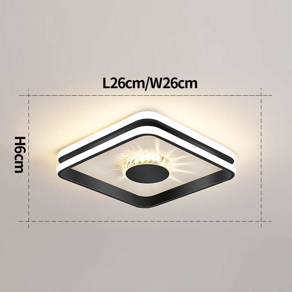 Gold-Finished LED Ceiling Light