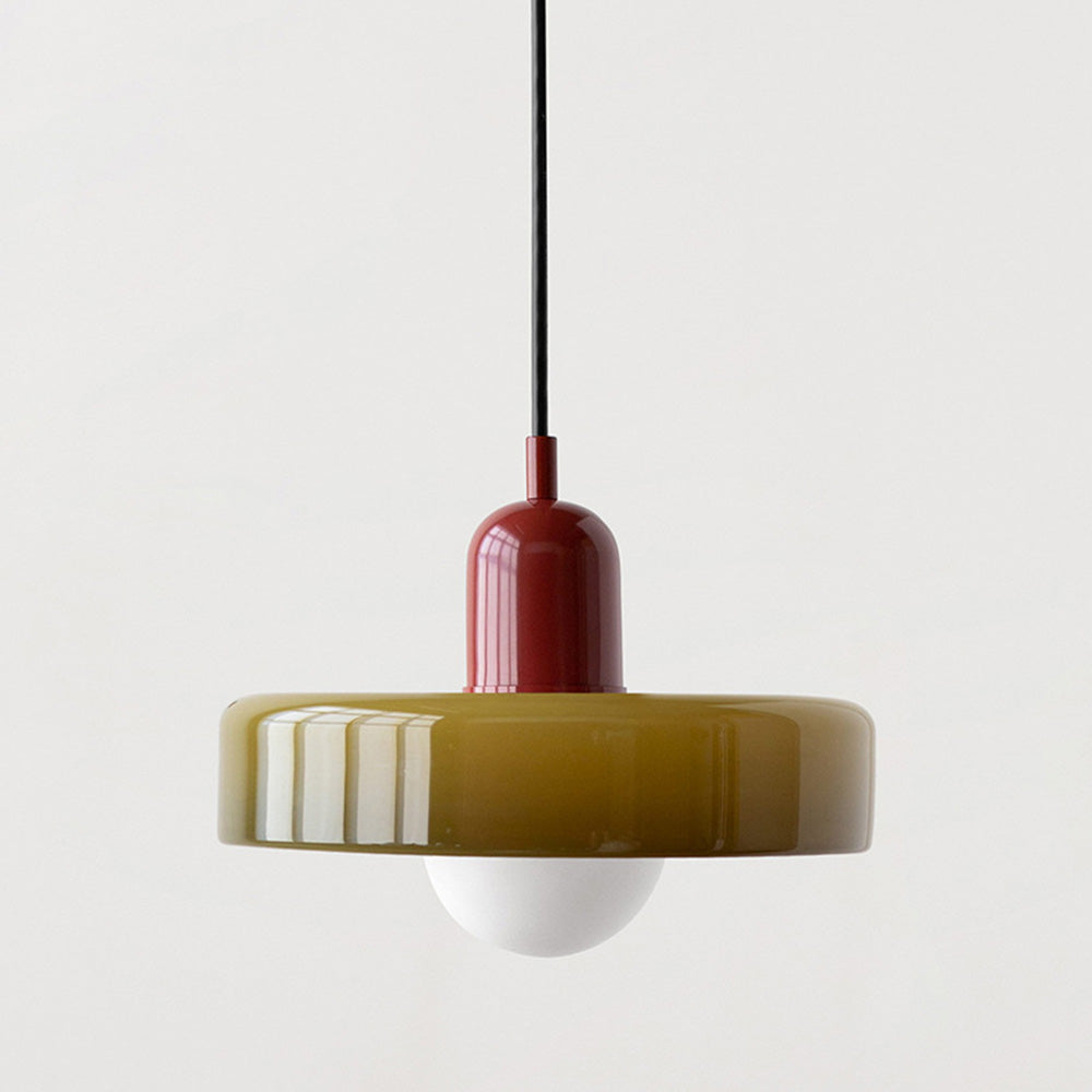 Variant image for Colorful Glass Pendant Lamp with Adjustable Suspension for Kitchen Lighting-24