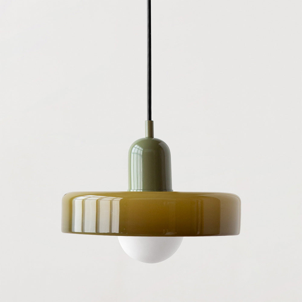 Variant image for Colorful Glass Pendant Lamp with Adjustable Suspension for Kitchen Lighting-30