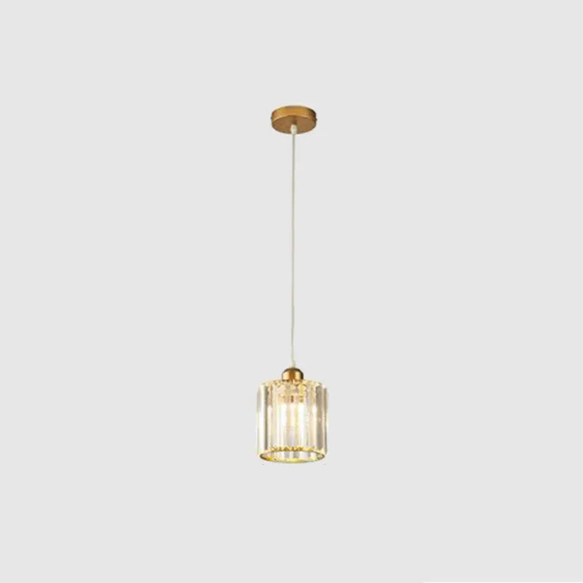 Elegant Multi-Glass Cylinder Pendant Light