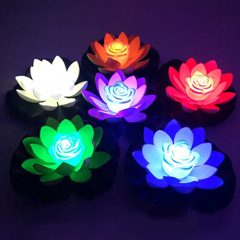 Floating LED Lotus Outdoor Pool Light